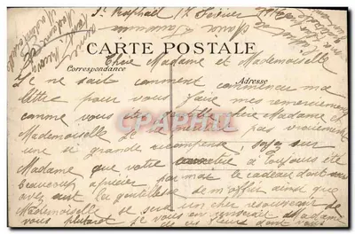 Kraj Błękitnego Morza - Saint-Raphaël — 'La Foudre' w Rade — Wydawca B.P.D. nr 255 — Rewers