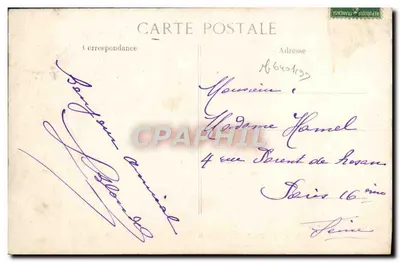 Côte d'Azur — Massif de l'Estérel — Trasa do Włoch — Paul Vasseur, wyd. Nice, nr 1346 — Rewers