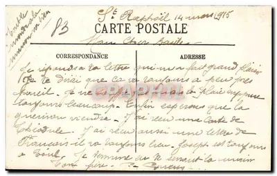 Saint-Raphaël — Pomnik Alphonsa Karr — LL. Selecta, n°59 — Rewers