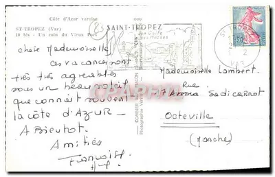 Toulon — Widok na Stare Przylącz — Cim — Rewers