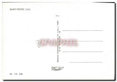 St-Tropez — Ogólny widok, Quai Suffren, Port plaisance, Arka Miłosierdzia — wydawca CIM — Rewers