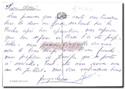 Zatoka St TROPEZ — Kolekcja portów i wiosek — Wydawca: Drukarnia Republika — Rewers