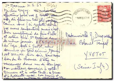 Sainte-Maxime, Var : Widok na port — wydawnictwo René 1328 — Rewers
