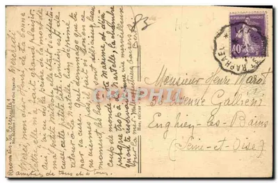 Okręgi Sainte-Maxime — Widok z coteaux de LA NARTELLE — F. Hue — Rewers