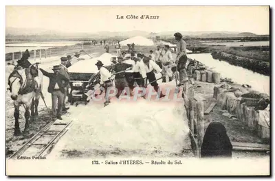 Salins de Hyères — Colheita do Sal — Edição Poullan, n° 172