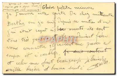 Salins d'Hyères - Partenza della Vedetta dall'isola di Port Cros — Edizione Bertho — Verso