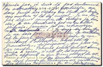 Toulon — Boulevard du Littoral — editor Cim — Verso
