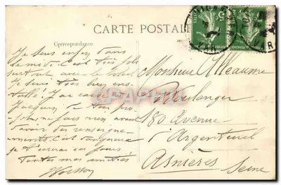 Toulon - Monumento a la memoria de los Toulonnais muertos por la Patria en 1870-71 — editor B.D. n° 321 — Reverso