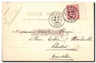 Toulon — A Place d'Armes e a Prefeitura Marítima — Chché Giraud, n°44 — Verso
