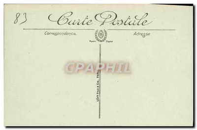 Toulon — A Postagem — LL. — Editor Lévy Fils & Cie, Paris — Verso