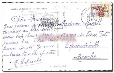 Avenue Vaudan — Toulon — Wydawnictwo Romacolor — Rewers