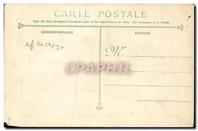 Toulon - Rue Émile Zola — widok ulicy z kawiarnią i pieszymi — wydawca nieznany, nr 54 — Rewers