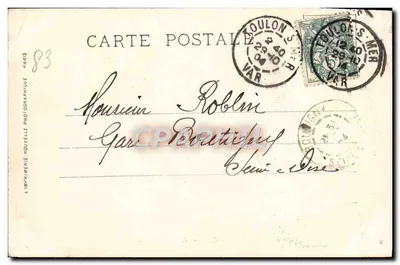 Toulon — Het Kleine Rang — A. Bougault, n°703 — Achterkant