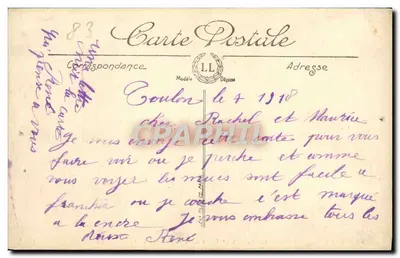 Toulon — Novas Casernas do 3º Depósito dos Equipamentos da Marinha — LL — Verso