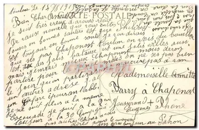 Caserne de St Anne — Toulon — B.C. n°163 — Verso