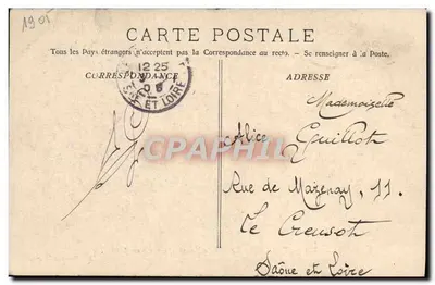 Toulon — O Museu Naval construído em 1816 — A. Bougault — Verso