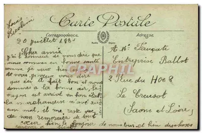 Toulon — O Cais e o Porto de Comércio — LL — Verso