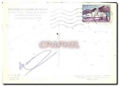 Sanary-sur-Mer — vue du chemin de la colline — Éditions d'Art 'YVON', Paris — Achterkant
