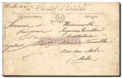 Stara pocztówka Toulon Nowe kaserny i panoramowy widok Militaria — Rewers