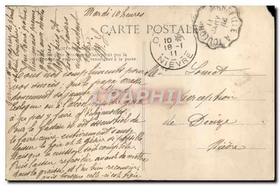 Toulon - Arsenal Maritime — Station Électrique — Éditeur ELD, n° 521 — Rewers