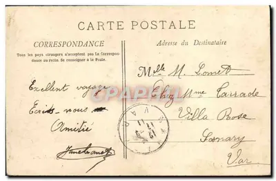 Toulon - Le Monument de la Fédération — A. Bongault, n° 760 — Verso