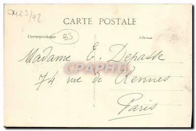 Cronstadt Hafen — Marine Nationale — Corrèges an verschiedene Besatzungen — Verlag ELD, Nr. 525 — Rückseite
