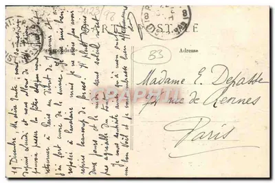 Toulon-Mourillon — O Forte Saint-Louis entre os Palmeiros — 1805 — Verso