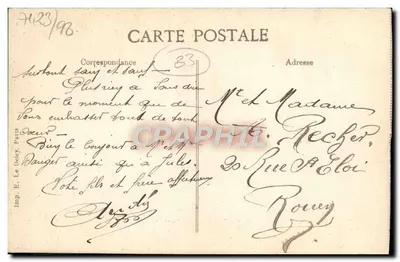 Toulon — Avenue Colbert — Editore E. Le Dœy, Parigi, n° 1091 — Verso