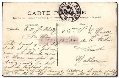 Toulon Mourillon - Caserne da Infantaria Colonial — editor: Mourillon, n° 110 — Verso