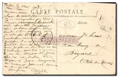 Toulon — vista panoramica e piazza — editore anonimo, numero di serie non visibile — Verso