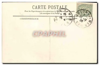 Zachód słońca — Port — A. Bougault n°652 — Rewers