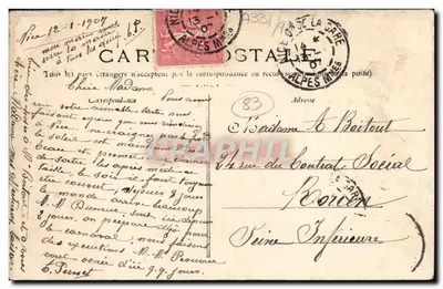 Toulon — Prefeitura Marítima — editor desconhecido, n° 51 — Verso