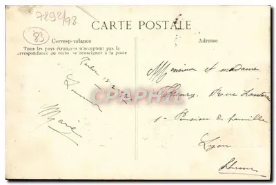 Toulon — Il Porto Mercantile — Cartolina d'epoca n°1306 — Verso