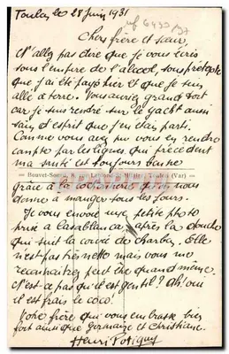Toulon - O Monumento aos Mortos 1914-1918 — editor B.S. n°83 — Verso