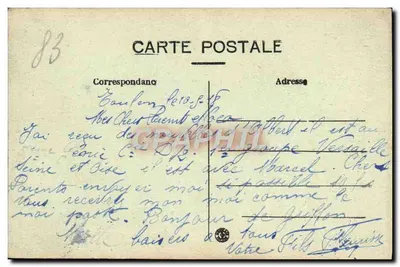 Toulon — Invoer van het Haven — B. C. — n°115 — Achterkant