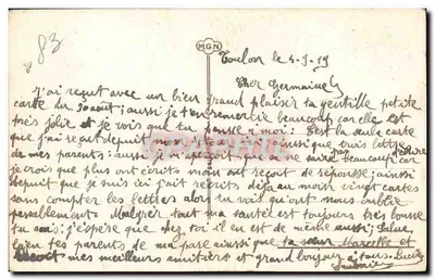 Denkbeeld — Een denkbeeld van TOULON — Achterkant