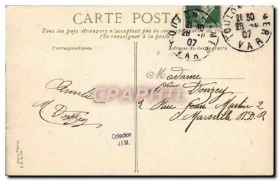 Toulon. Contratorpedeiros no Petit-Rang — L.V. & Cie — Verso