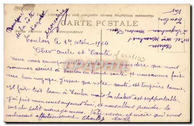 Toulon — Widok ogólny — Côte d'Azur — wydawca nieznany, nr 21 — Rewers
