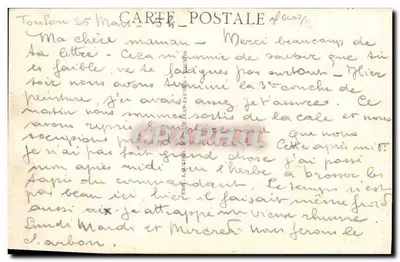 Toulon - Pałac Sądowy — wydawca Laugier, nr serii 6107 — Rewers