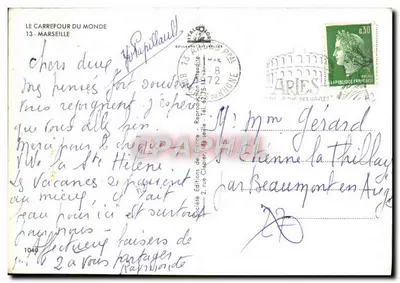 Marseille — widok panoramiczny — Société Éditions de France — Rewers