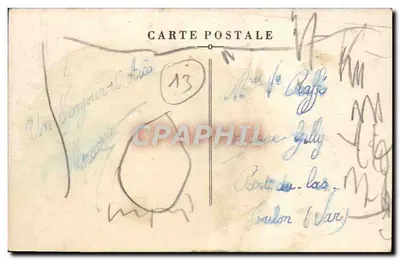 Aix-en-Provence — A Fonte de Água Quente — Edição Paul Maurel — Verso