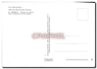 Saint-Trophime — Portal i klasztor — Wydawnictwo ESTEL — Rewers