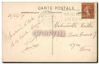 Arles - Portal de Ste-Trophime (lado esquerdo) - Detalhe de Arquitetura do Século XII — Coleção E. C. — Verso