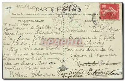 Arlésienne — 718. ARLESIENNE — 1907 — Verso