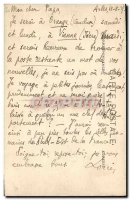 Les Alyscamps — Túmulo carolíngio — Coll. E. C. — Verso