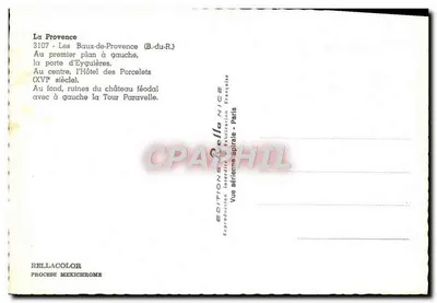Les Baux-de-Provence — widok z lotu — Wydawnictwo Rella — Rewers