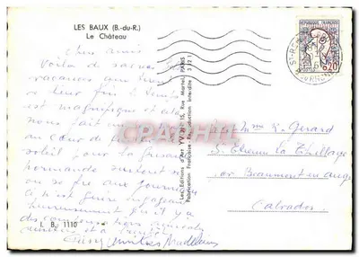 Les Baux (B.-du-R.) — O Castelo — Les Éditions d'Art Yvon, Paris — Verso