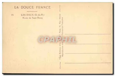 Paisagem montanhosa com pastor e rebanho — editor 'LA DOUCE FRANCE', n°15 — Verso