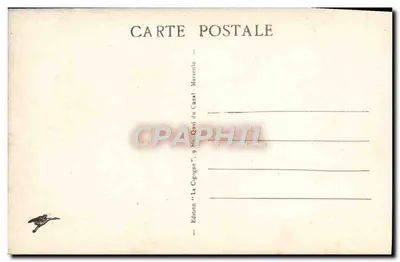 Campo de Carpiagne — O Campo de Tiro — Edição 'La Cigogne', 9 bis Quai du Canal, Marseille — Verso
