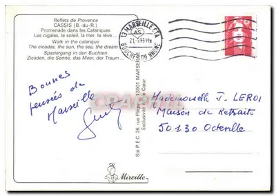Calanques de Cassis — Provence — Sté P.E.C. 26 — Verso